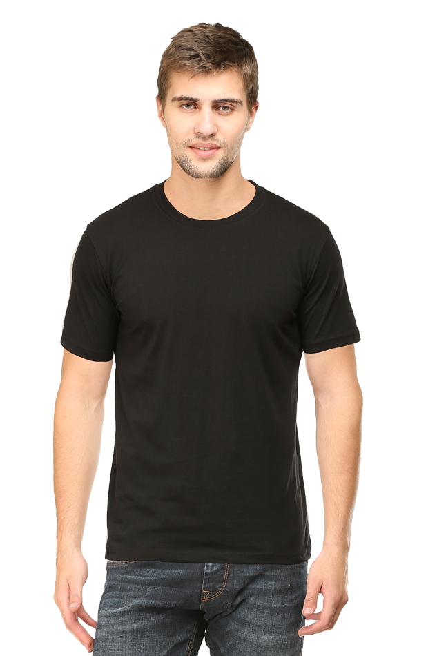 Men's Round Neck Plain T-shirt