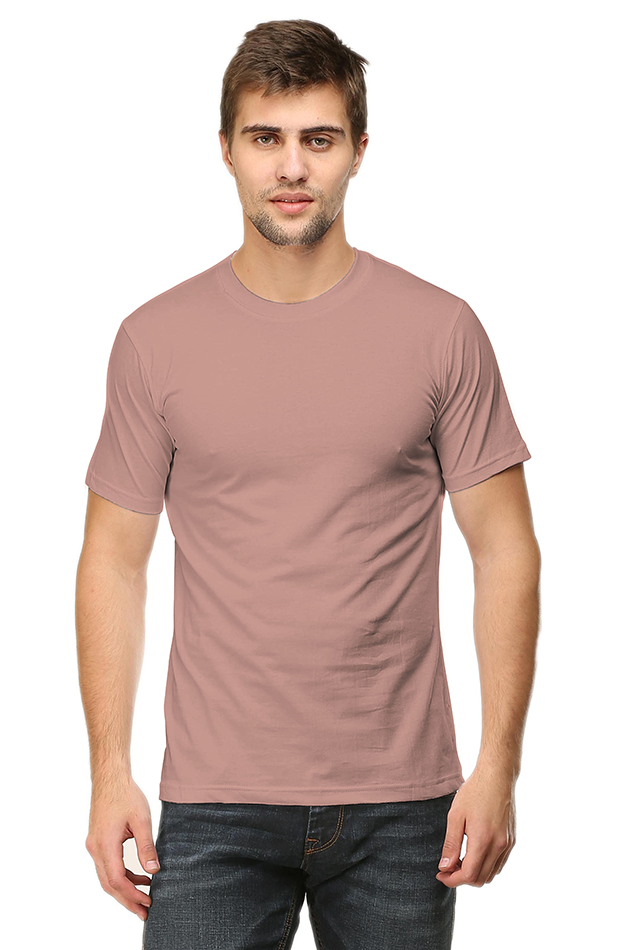 Men's Round Neck Plain T-shirt