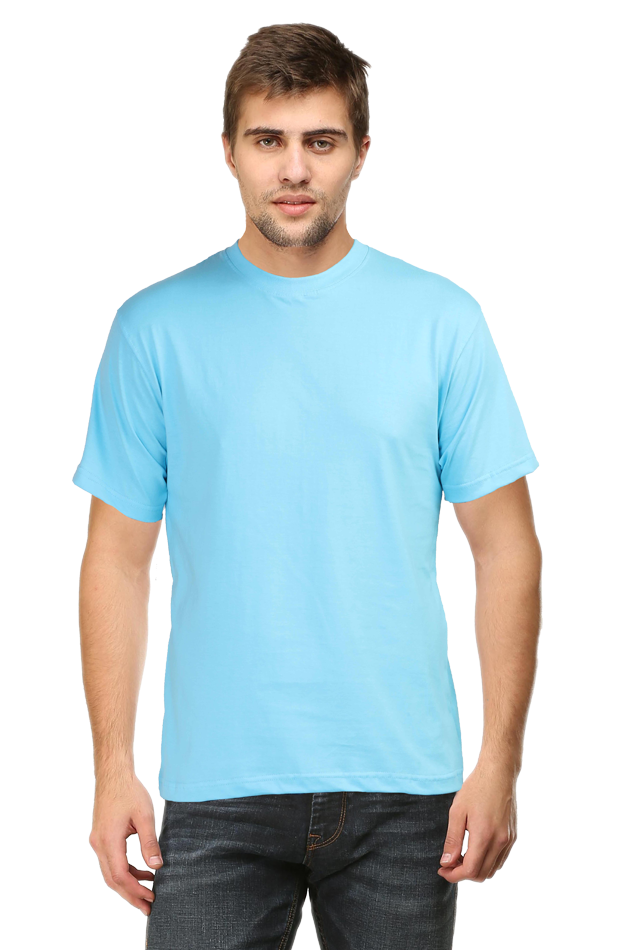 Men's Round Neck Plain T-shirt