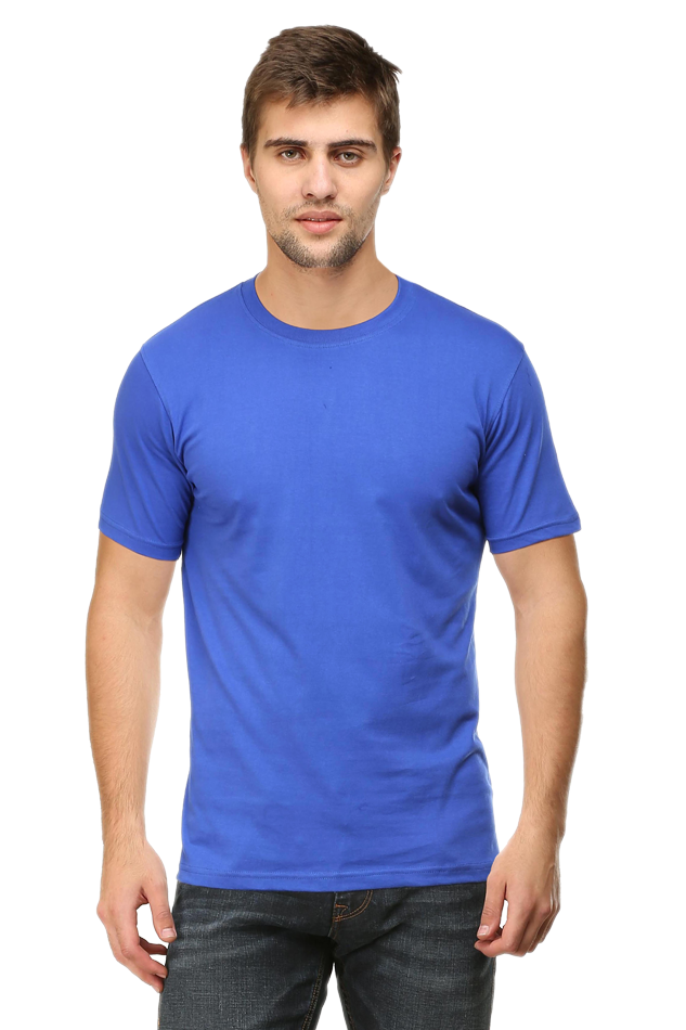 Men's Round Neck Plain T-shirt
