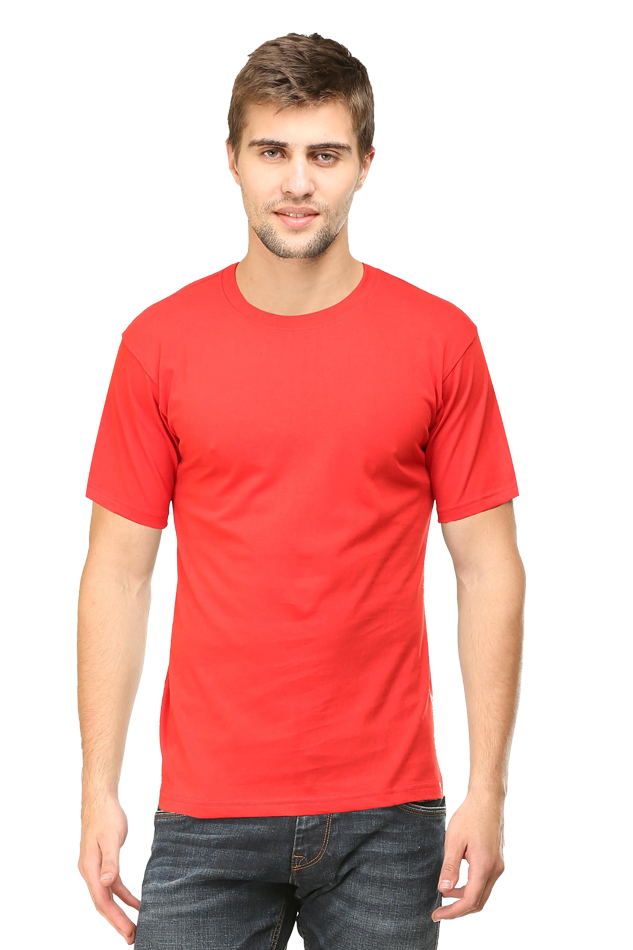 Men's Round Neck Plain T-shirt
