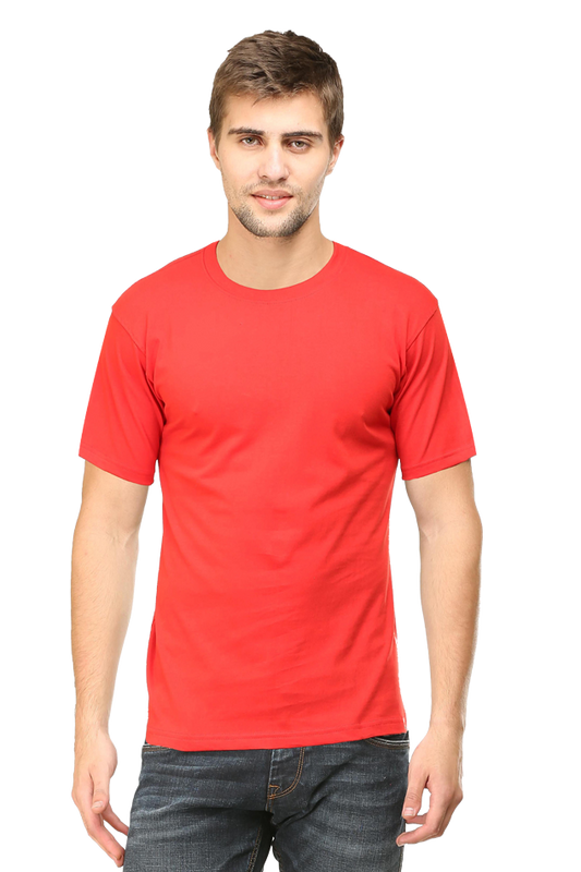 Men's Round Neck Plain T-shirt
