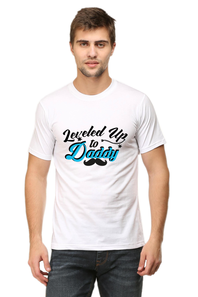 Leveled Up To Daddy - Men's T-shirt
