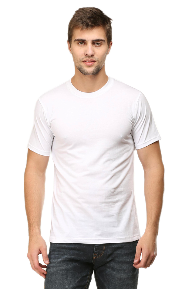 Men's Round Neck Plain T-shirt