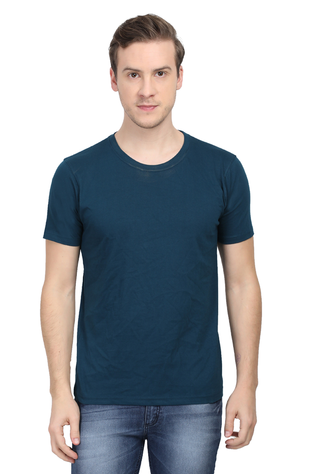 Men's Round Neck Plain T-shirt