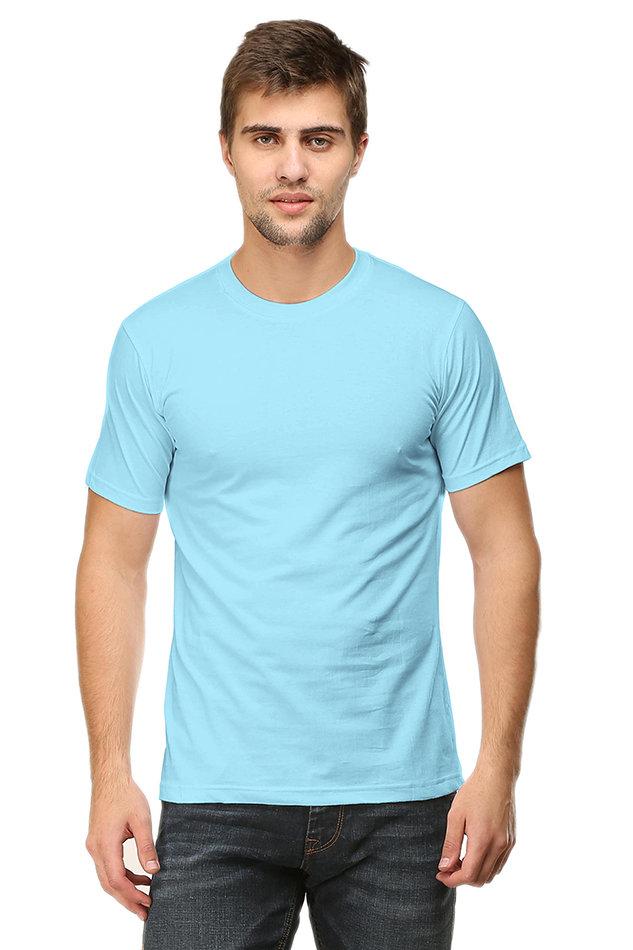 Men's Round Neck Plain T-shirt