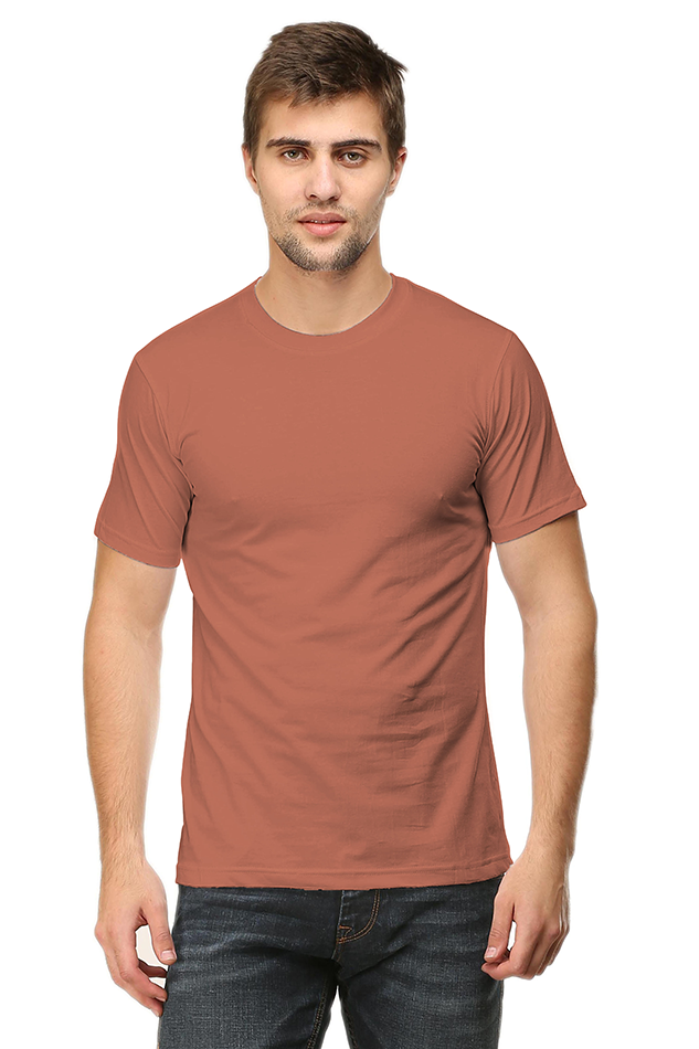 Men's Round Neck Plain T-shirt