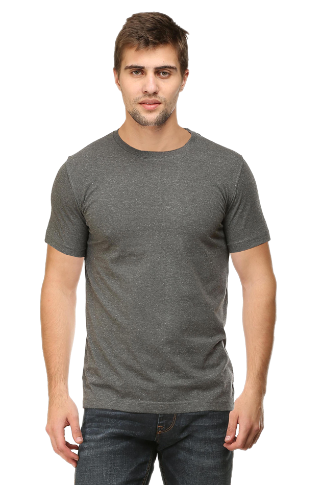 Men's Round Neck Plain T-shirt