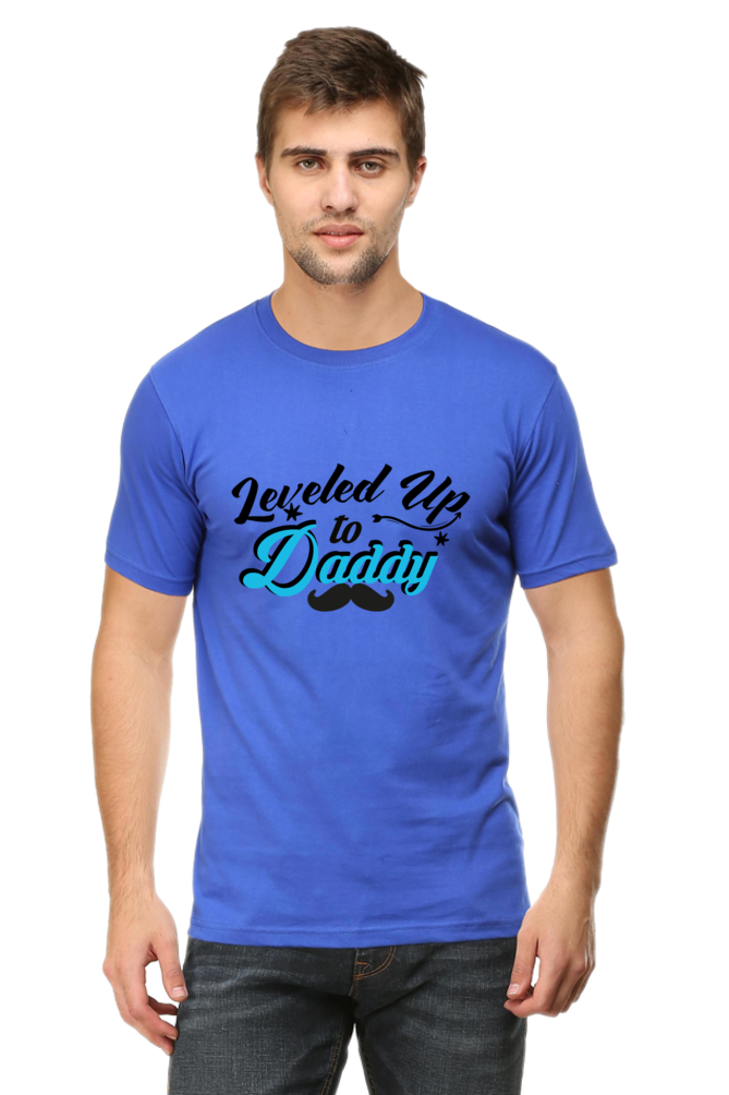 Leveled Up To Daddy - Men's T-shirt